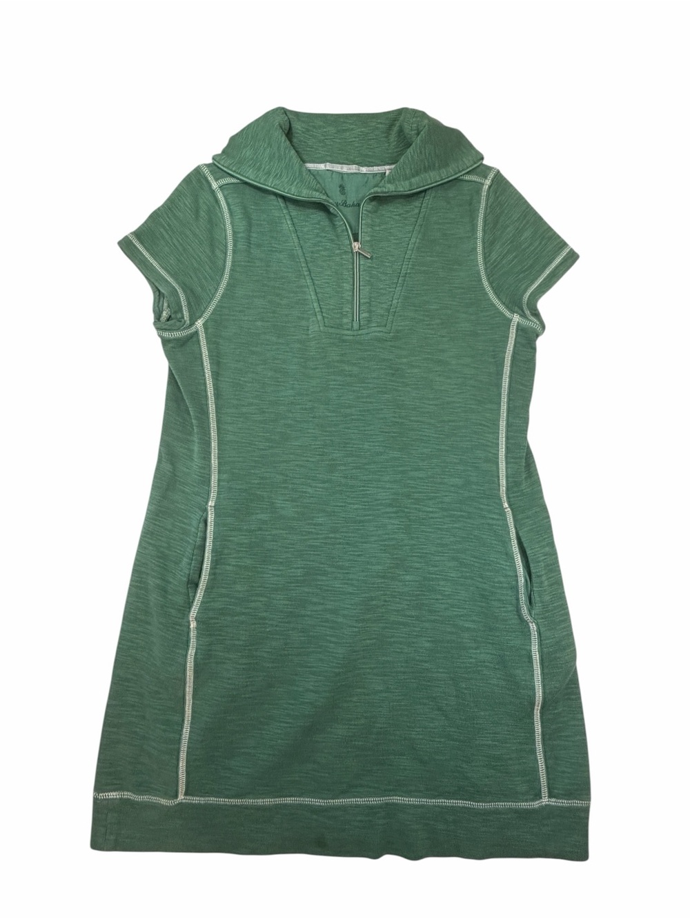 Tommy Bahama Green Half-Zip Dress